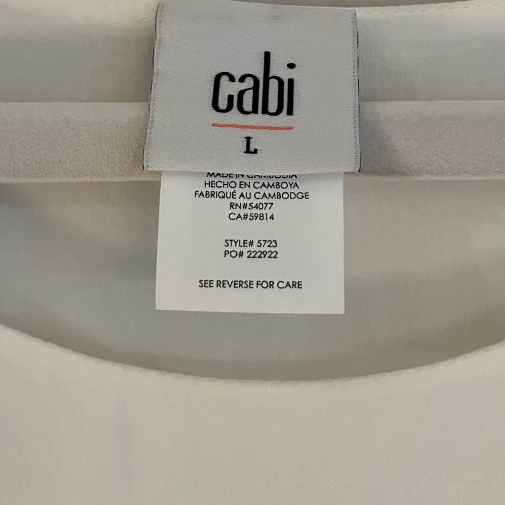 CAbi White Eyelet Tank Top - Picture 3 of 8